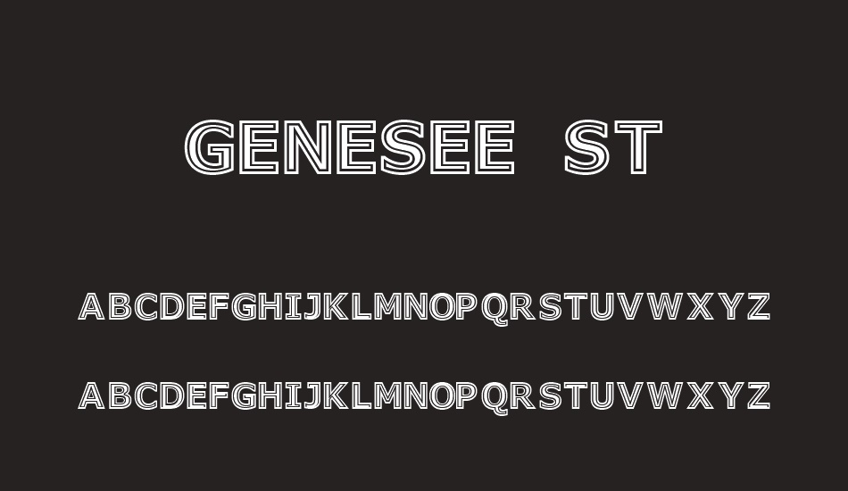 Genesee St font