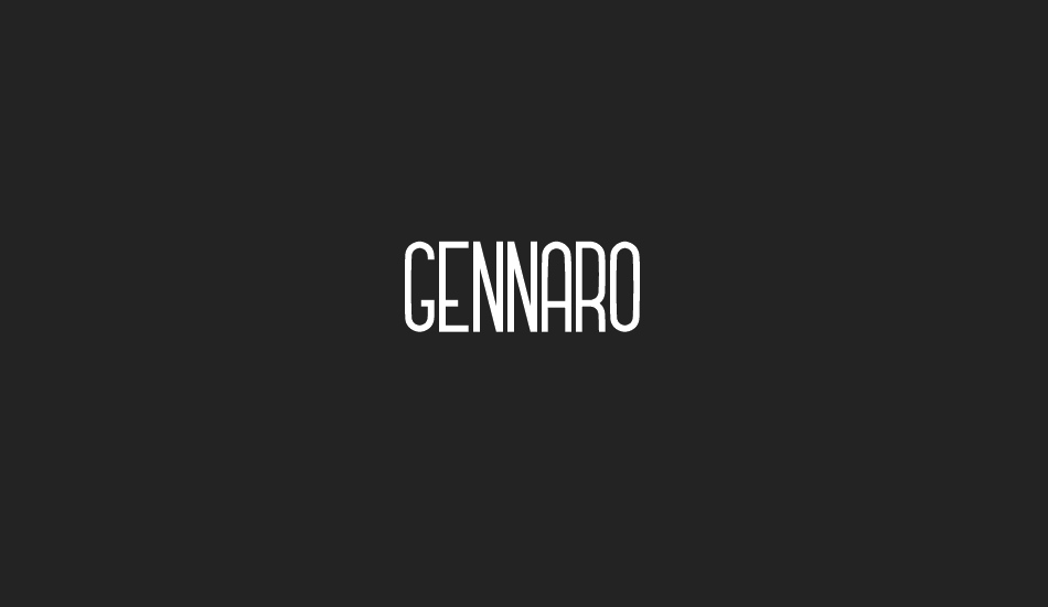 GENNARO font big