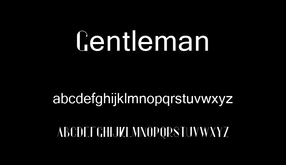 Gentleman font