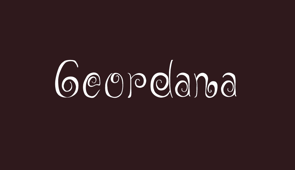 Geordana font big