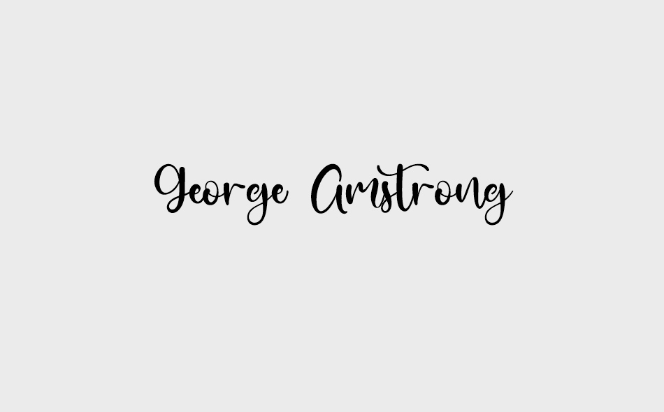 George Amstrong font big