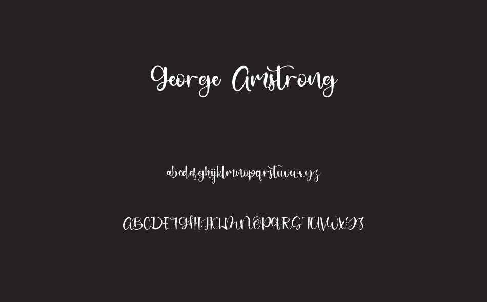 George Amstrong font