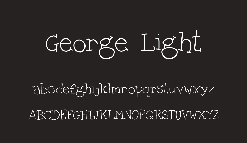 George Light font