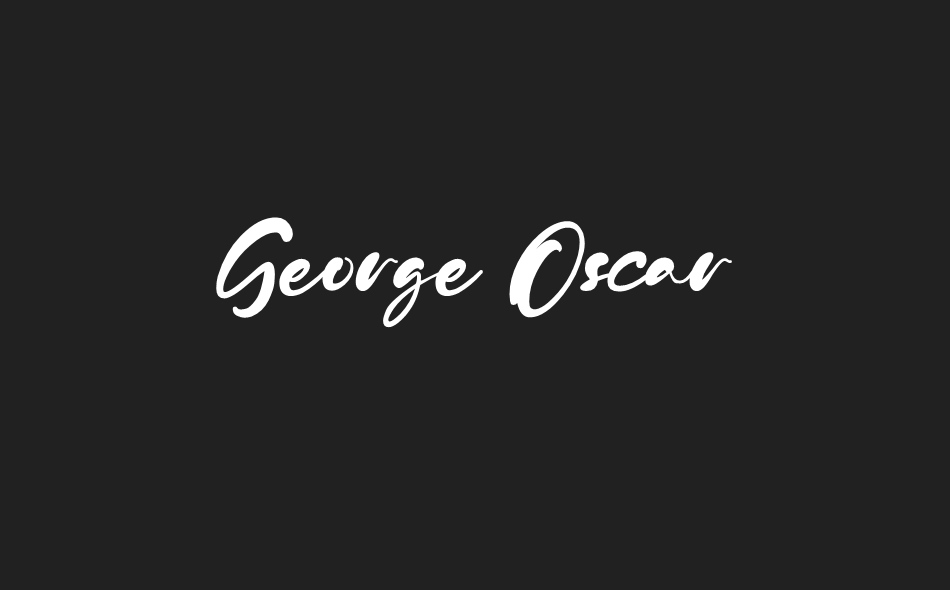 George Oscar font big