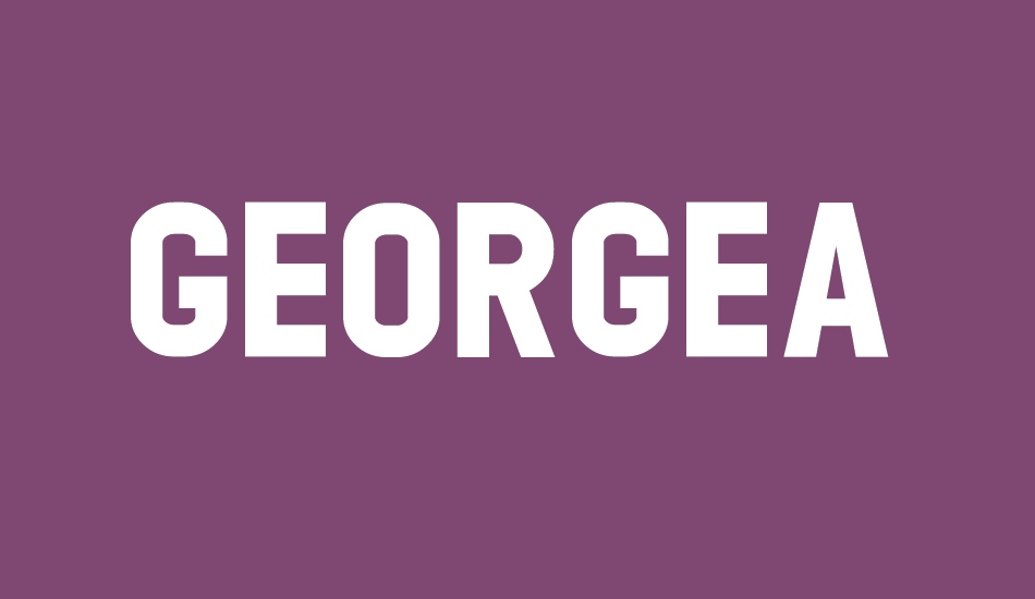 GEORGEA font big