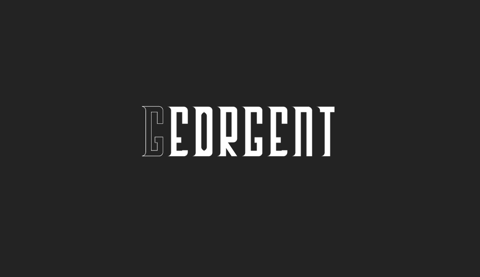 Georgent font big