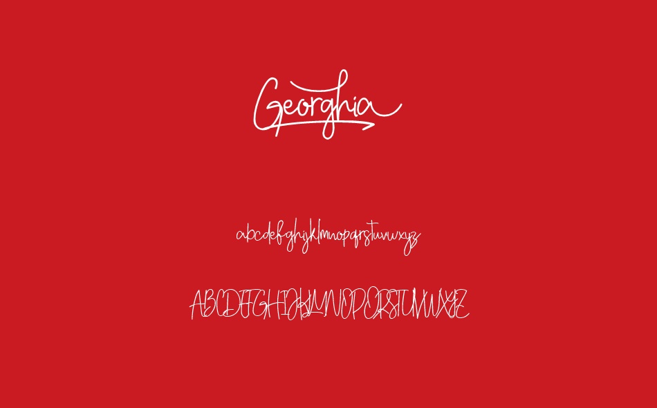 Georghia font