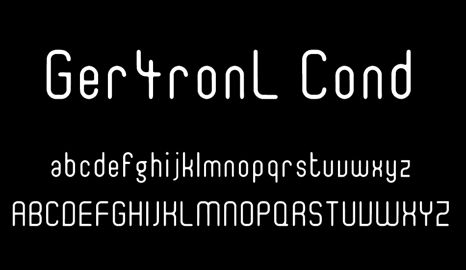 Ger4ronL Cond font