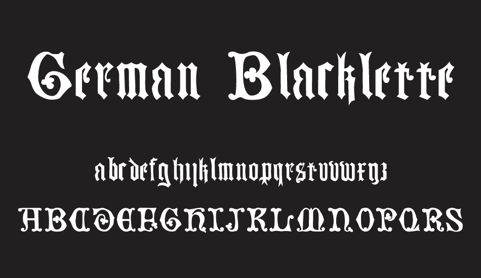 German Blackletters, 15th c. font