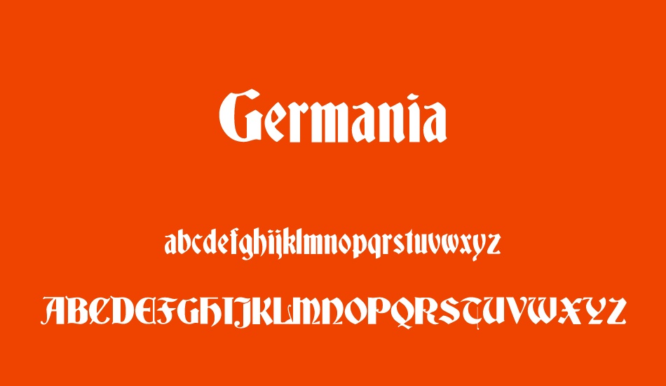 Germania font