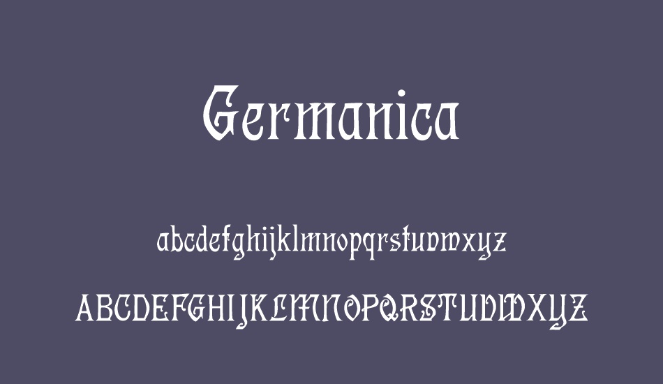 Germanica font