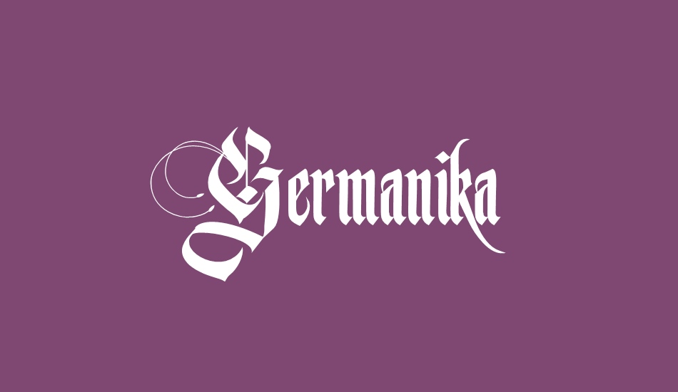 Germanika Personal Use font big