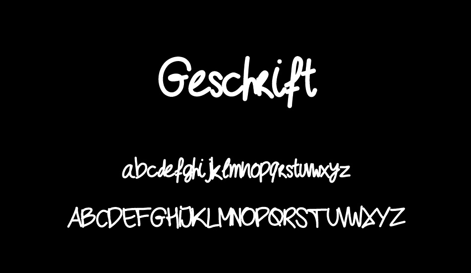 Geschrift font