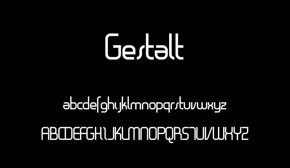 Gestalt font