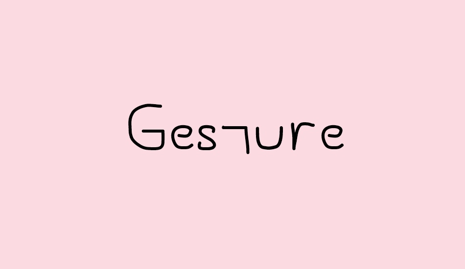 Gesture font big