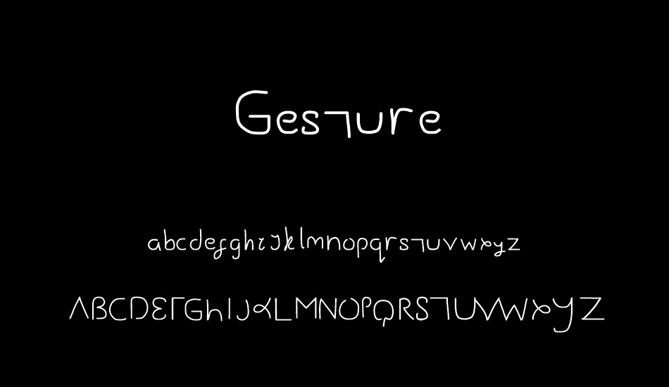 Gesture font