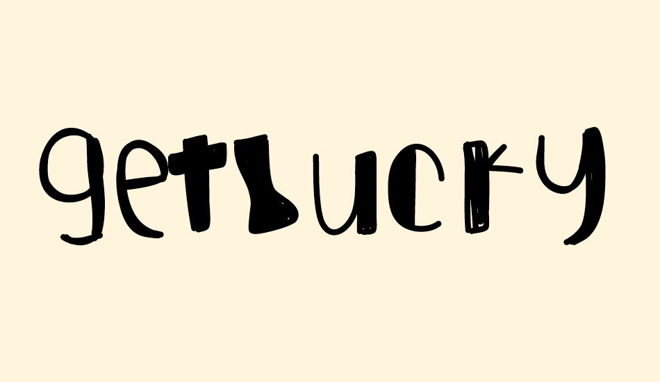 GetLucky font big