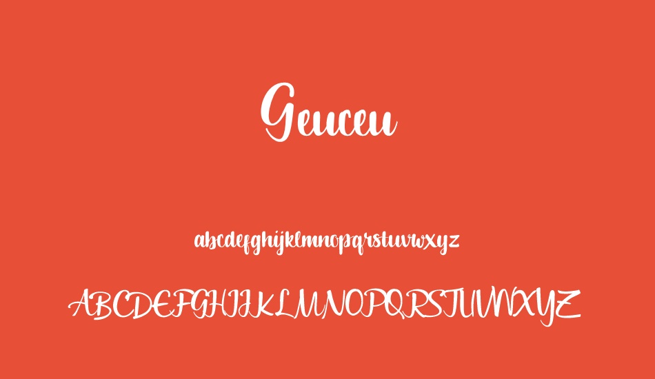 Geuceu font