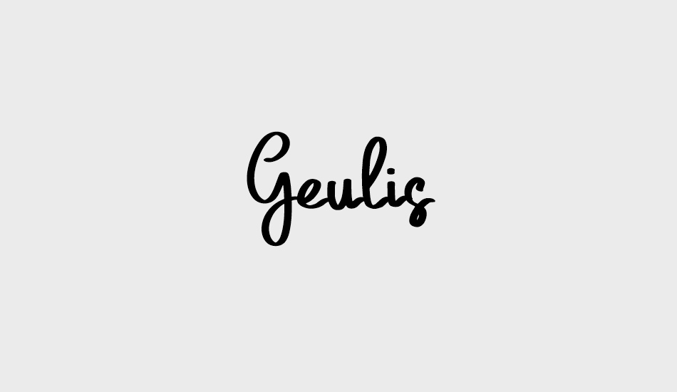 Geulis font big