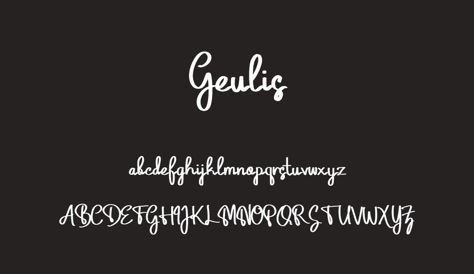 Geulis font