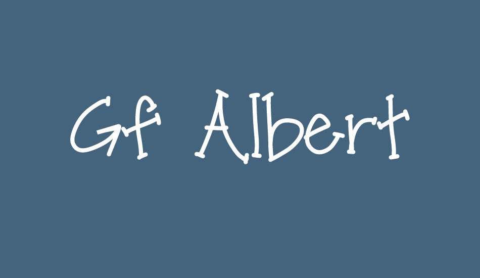 Gf Albert font big