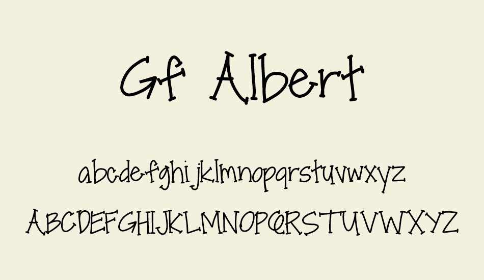 Gf Albert font