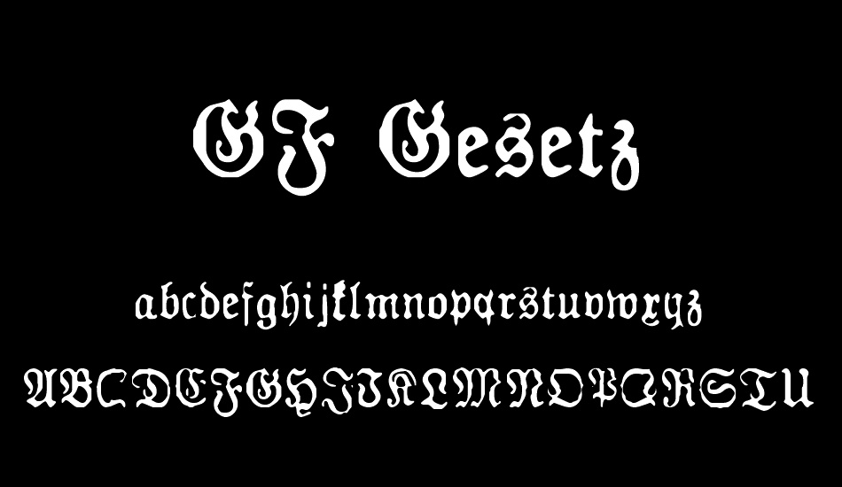 GF Gesetz font