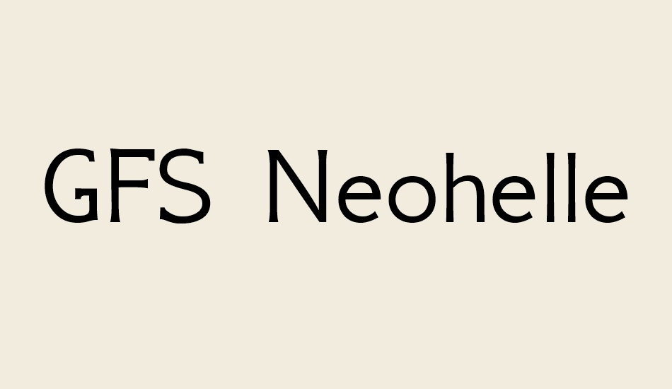 gfs-neohellenic font big