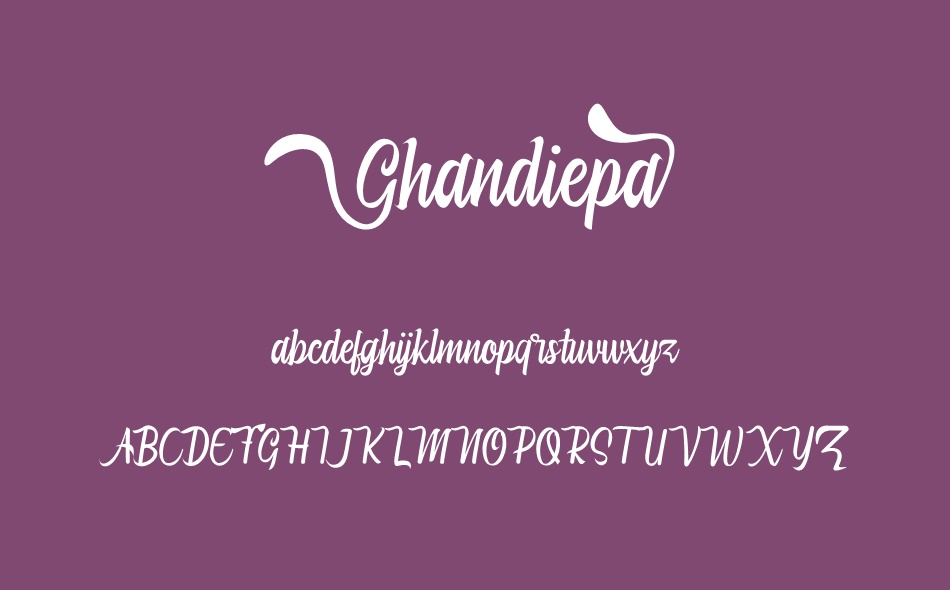 Ghandiepa font