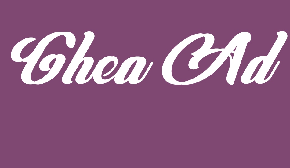 Ghea Adasta DEMO font big