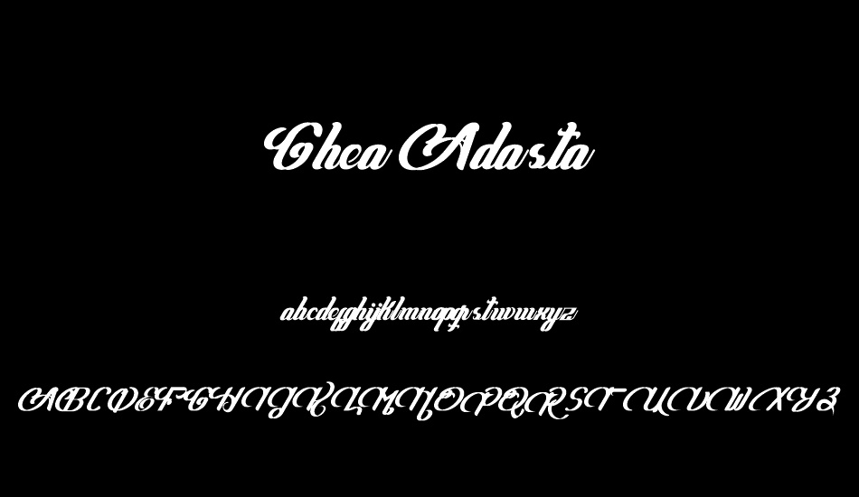 Ghea Adasta DEMO font