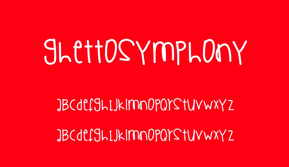 GhettoSymphony font