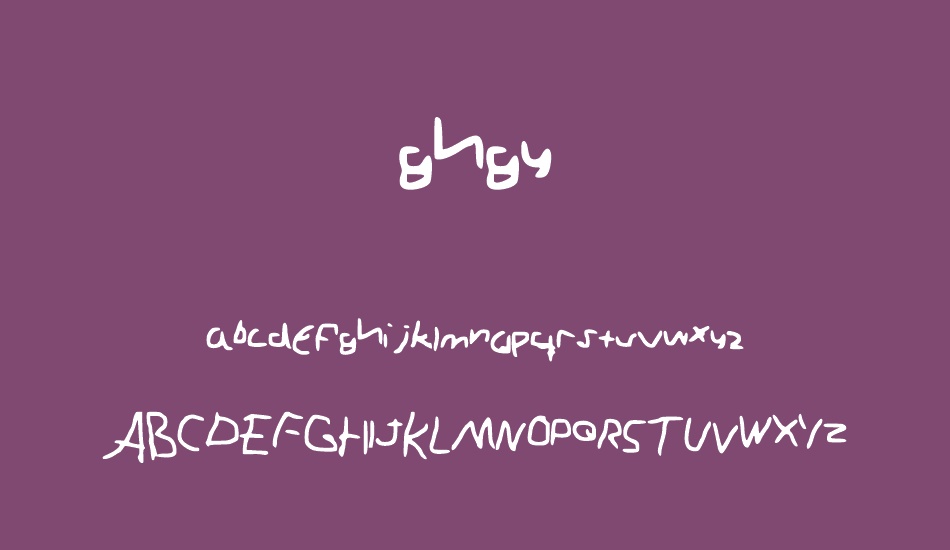 ghgy font