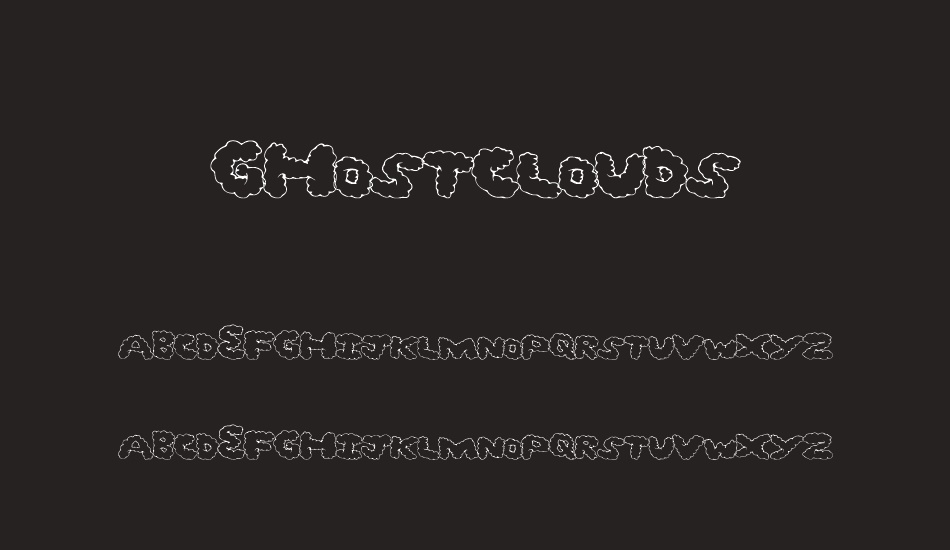 GhostClouds font