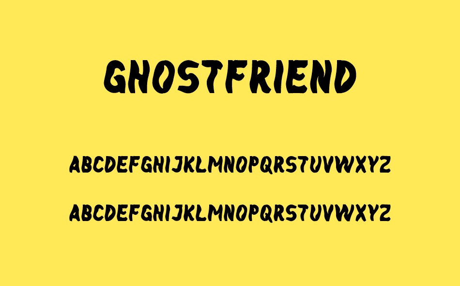 GhostFriendDemo font
