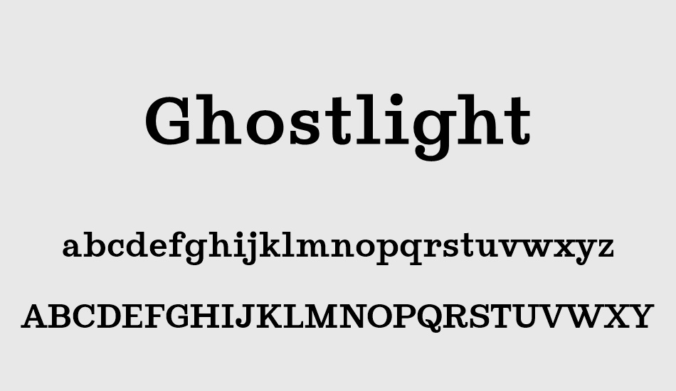 ghostlight font