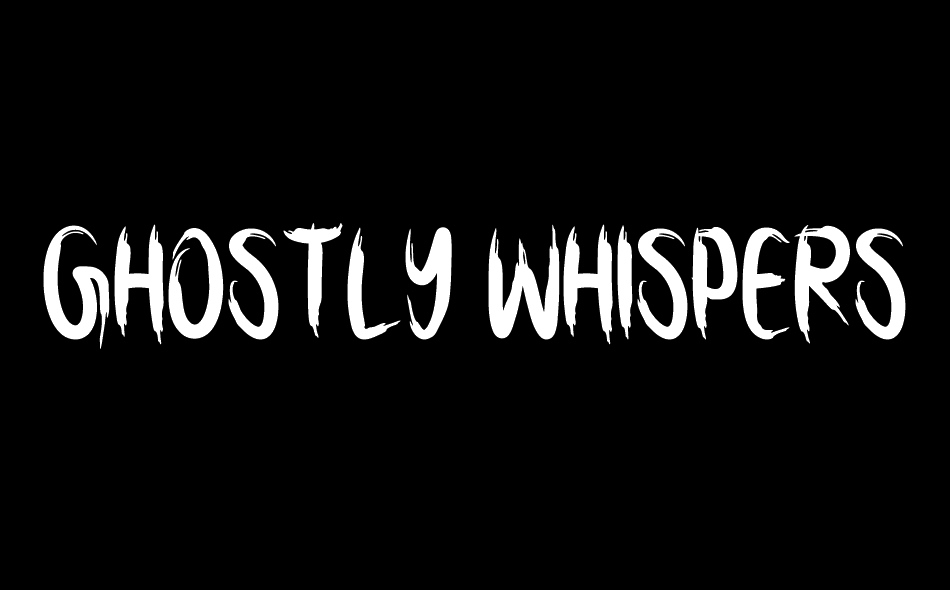 Ghostly Whispers font big