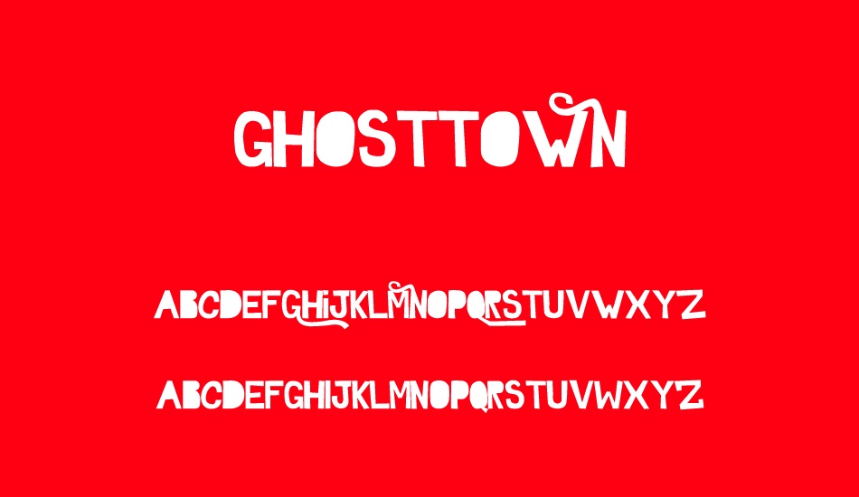 GhostTown font