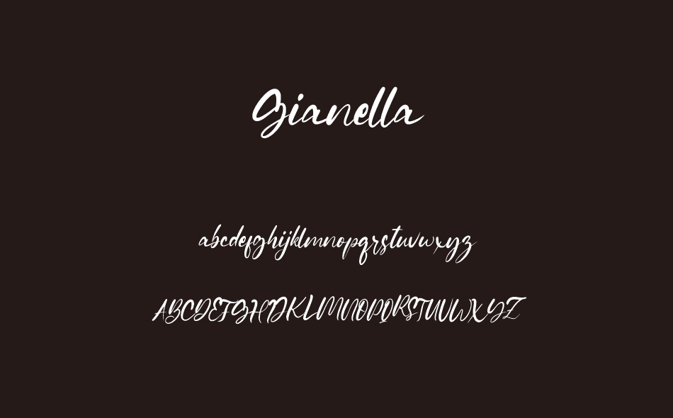 Gianella font