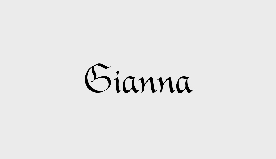 Gianna font big