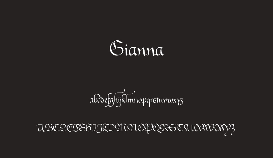 Gianna font