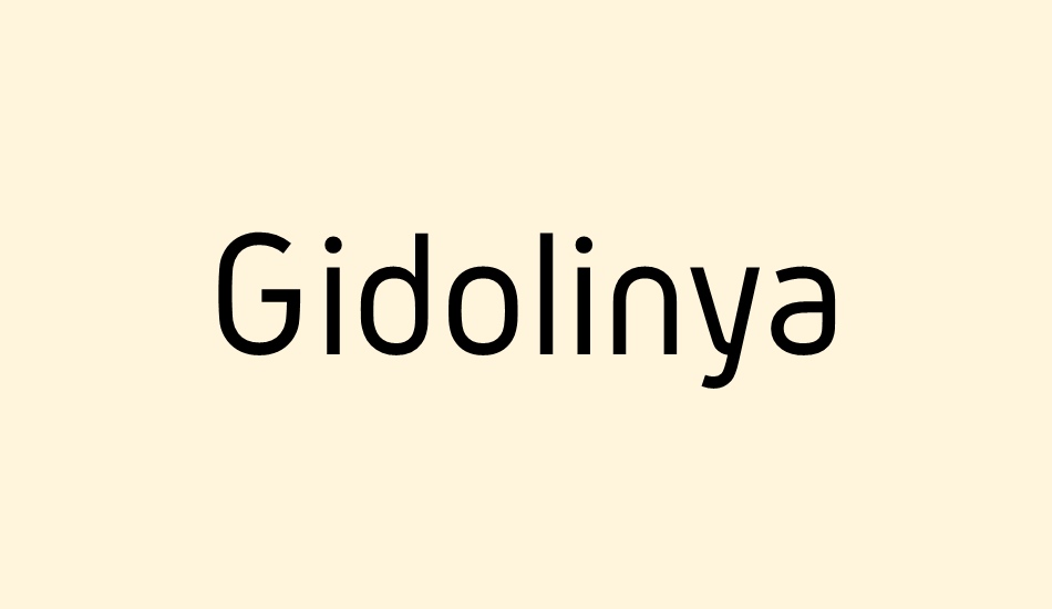 Gidolinya font big