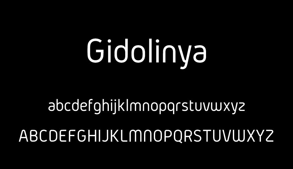 Gidolinya font