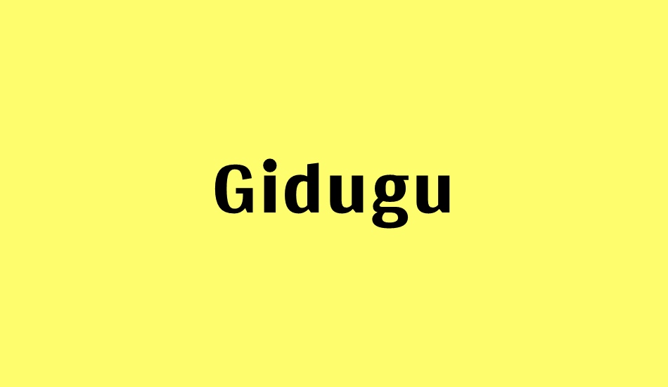 gidugu font big