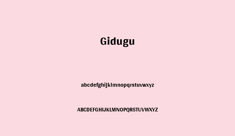 gidugu font