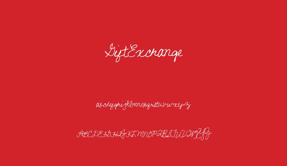 GiftExchange font