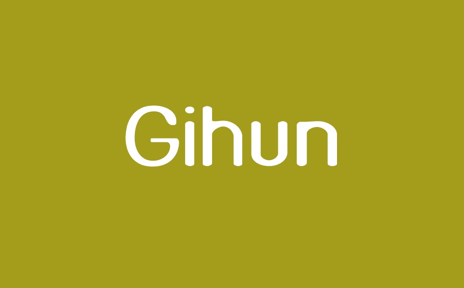 Gihun font big