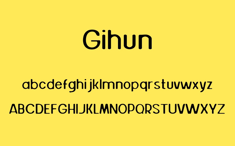 Gihun font