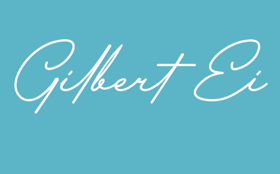 Gilbert Einstein font big