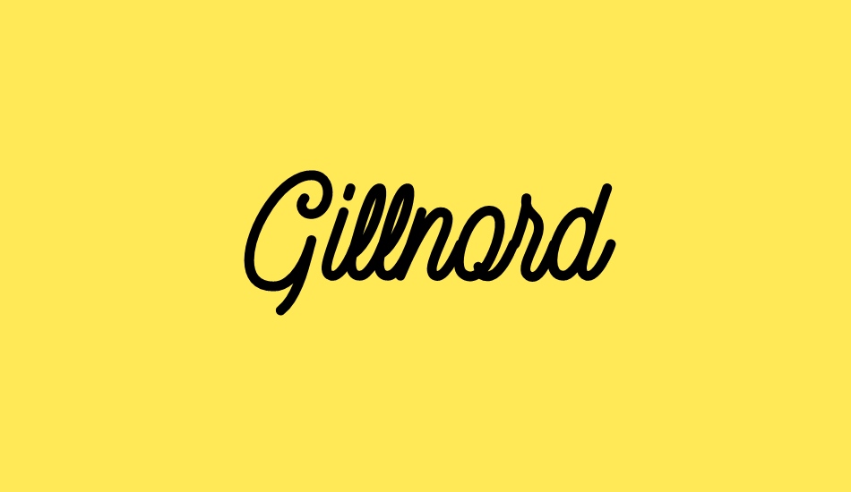 Gillnord font big